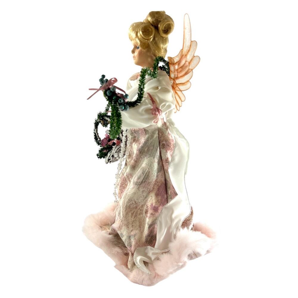 Vintage 1997 House of Lloyd Crystal Nicole 17” Angel Christmas Tree Topper Box - Picture 7 of 10